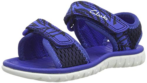 Clarks Jungen Surfing Tide T Geschlossene Sandalenn, Blau (Navy Combi Navy Combi), 20.5 EU von Clarks