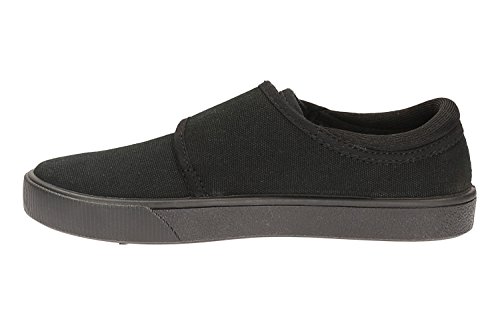Clarks Jungen Hopper Run Uniform-Schuh Sneaker Sneaker, Black, 28.5 EU von Clarks