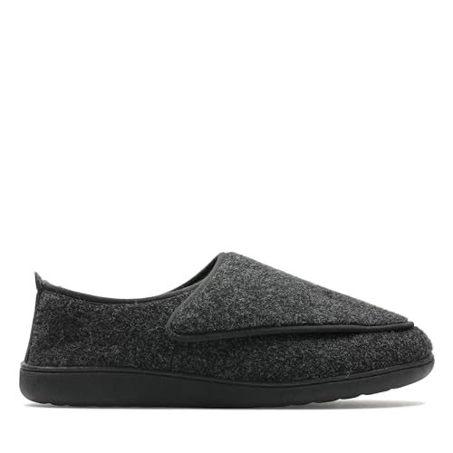Clarks King Riptape Textile Slippers In, Dunkelgrau, 44.5 EU Clarks King Riptape Textile Slippers In, Dunkelgrau, 44.5 EU von Clarks