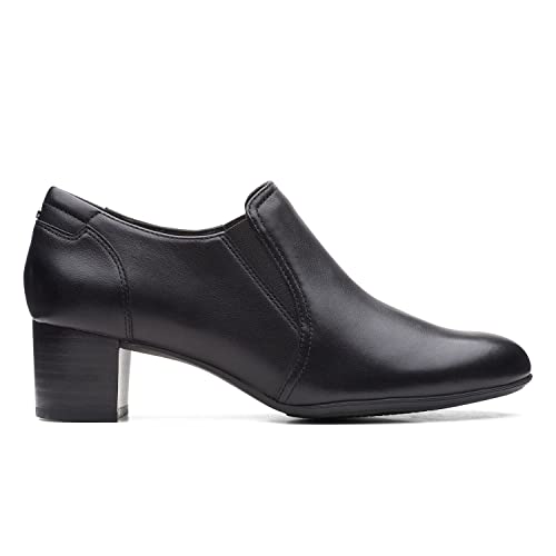 Clarks Linnae Way Lederschuhe in Schwarz Standard Fit Größe 36, Schwarz, 35.5 EU von Clarks