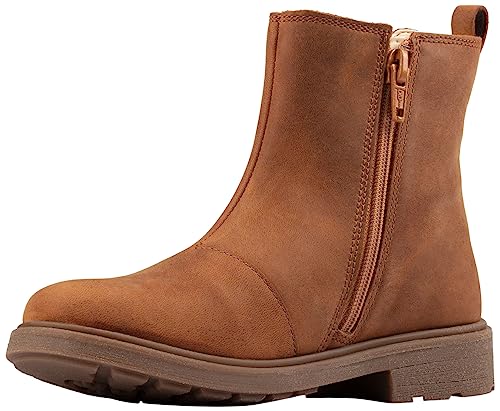 Clarks Mädchen Astrol Orin K Chelsea-Stiefel, Tan Leather, 29 EU von Clarks