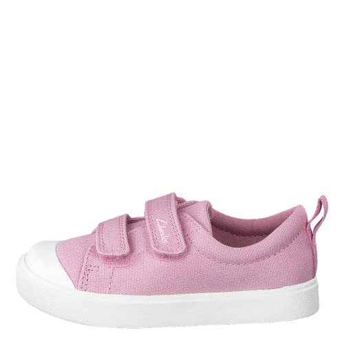 Clarks Mädchen City Bright T Sneaker Niedrig, Pink (Pink Canvas), 27.5 EU von Clarks