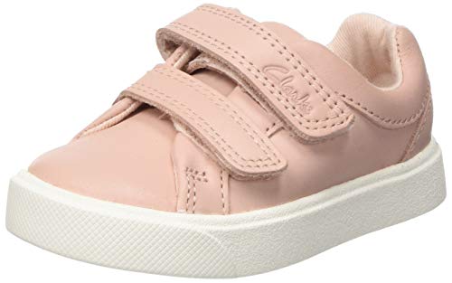 Clarks Mädchen City Oasislo T Sneaker, Pink, 27 EU von Clarks