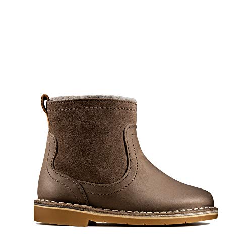 Clarks Mädchen Comet Frost T Chelsea Boots, Braun (Brown Leather Brown Leather) von Clarks