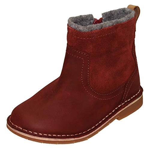 Clarks Mädchen Comet Frost T Chelsea Boots, Rot - dunkelrot - Größe: 37.5 EU von Clarks