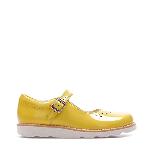 Clarks Mädchen Crown Jump K Geschlossene Sandalenn Gelb (Yellow Patent) von Clarks