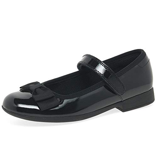 Clarks Mädchen Geschlossene Ballerinas, Schwarz (Black Pat), 28.5 EU von Clarks