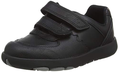 Clarks Rex Pace T Uniform-Schuh, Black, 24 EU von Clarks