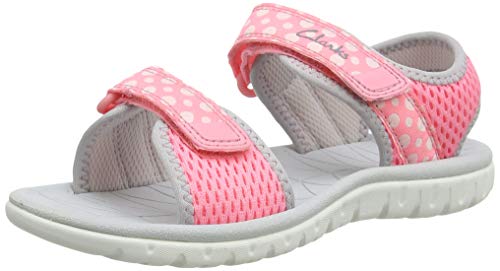 Clarks Mädchen Surfing Tide K Slingback Sandalen, Pink, Pink, 28 EU von Clarks