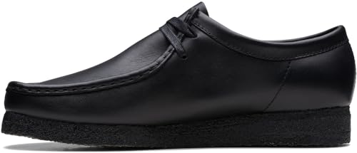 Clarks - - Männer Wallabee Schuh, Kolorit Black Leather, Größe: 49 EU von Clarks