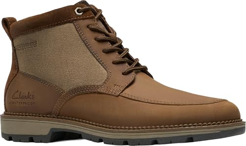 Clarks Maplewalk Rise Stiefelette für Herren, Dark Tan Leder, 43 EU von Clarks