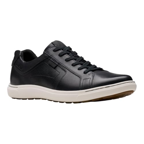 Clarks - - Mapstone Schnürschuhe für Herren, Kolorit Black Leather, Größe: 47 EU von Clarks