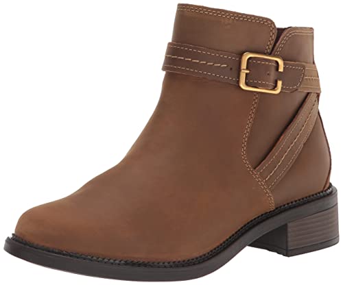 Clarks - - Maye Riemchenschuhe für Damen, Kolorit Dark Tan Leather, Größe: 38 EU von Clarks