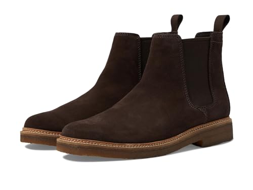 Clarks Men's Clarkdale Easy Chelsea Boot, Dunkelbraunes Wildleder, 44 EU von Clarks