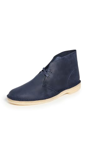 Clarks Men's Desert Chukka Boot, Marineblaues Leder, 43 EU von Clarks