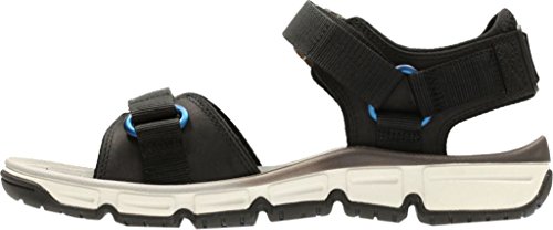 Clarks Men's Explore Part Walking Sandal,Black Nubuck Leather,US 11.5 M von Clarks