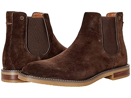 Clarks Men's Jaxen Chelsea Boot, Brown Suede, 12 von Clarks