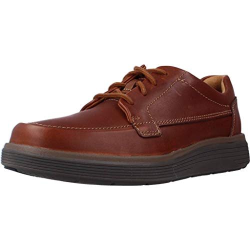 Clarks Herren Un Abode Ease Derbys, Dark Tan Lea, 41.5 EU von Clarks