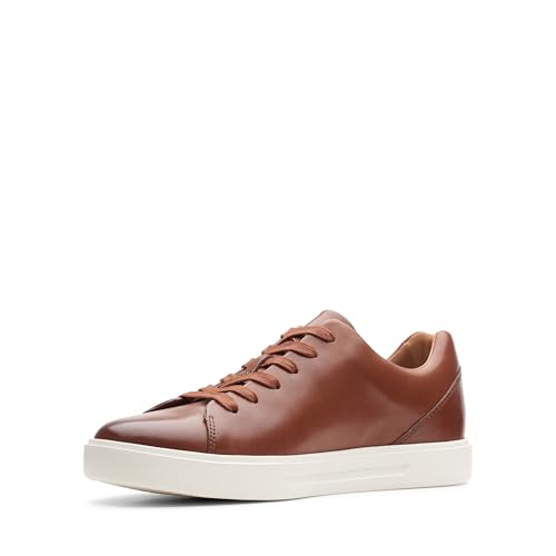 Clarks Herren Un Costa Lace Sneaker, Tan Leder, 42.5 EU von Clarks