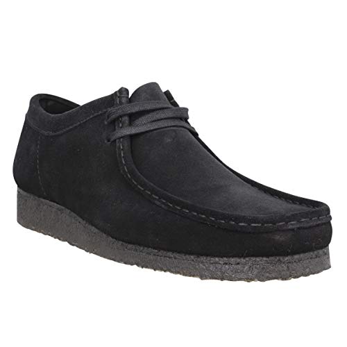 Clarks Mens Wallabee Lace-up Shoes Black von Clarks