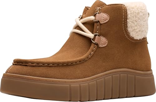 Clarks Mykah Izzy Damen-Stiefelette, Dunkelbraunes Wildleder, 10 Wide von Clarks