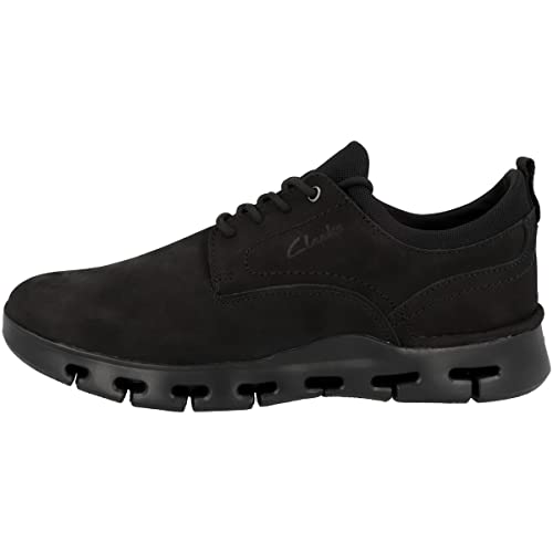 Clarks Herren Nature X Two Sneaker, Black Nubuck, 44 EU von Clarks