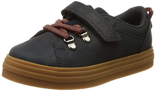 Clarks Nova Bar K Sneaker, Navy, 31 EU von Clarks