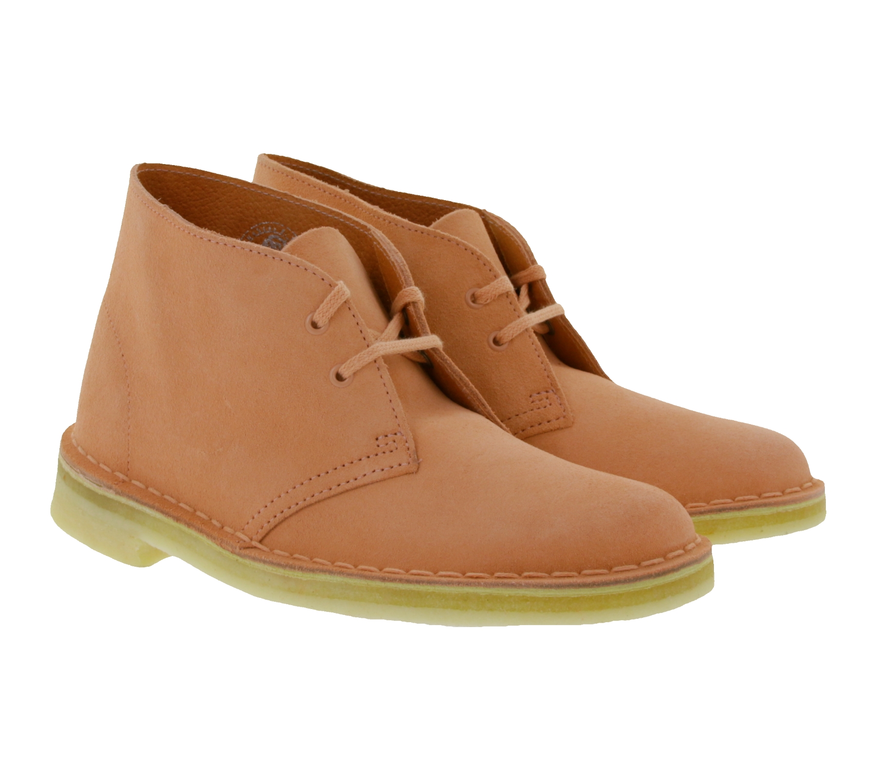 Clarks Originals Desert Boot Damen Stiefelette aus Veloursleder Boots 26138823 Koralle von Clarks