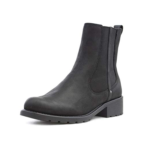 Clarks Damen Orinoco Club Kurzschaft Stiefel, Schwarz (Black Leather), 38 EU von Clarks