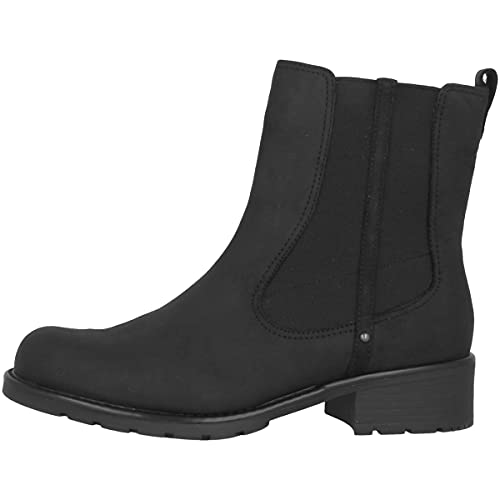 Clarks Damen Orinoco Club Kurzschaft Stiefel, Schwarz (Black Leather), 39 EU von Clarks