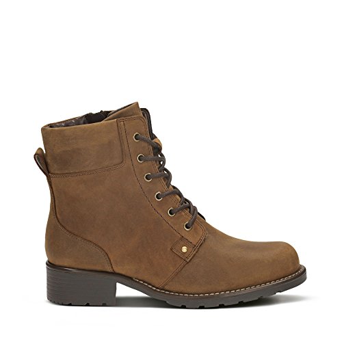 Clarks Mädchen Kurzschaft Stiefel, Leder, Braun, 35.5 EU von Clarks