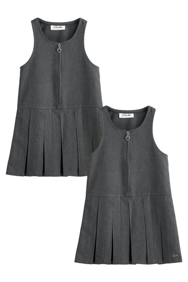 Clarks Latzkleid Clarks Girls Trägerkleid mit RV vorne, 2er-Pack (2-tlg) von Clarks