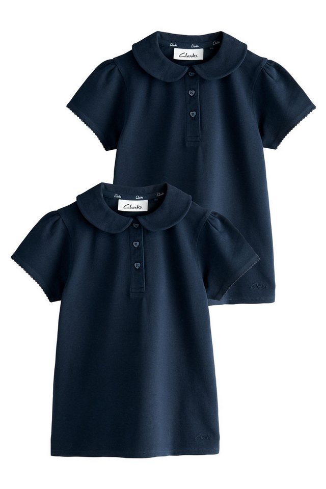 Clarks Poloshirt Clarks Kurzarm-Poloshirts für Mädchen im 2er-Pack (2-tlg) von Clarks