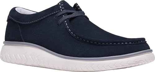 Clarks RelaxLite Low Bootsschuh für Herren, Marineblaues Velours, 44 EU von Clarks