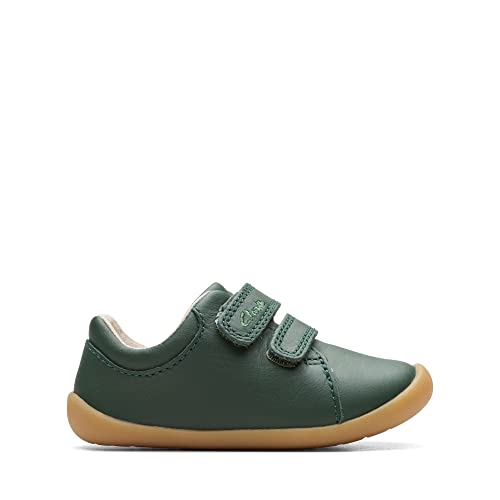 Clarks Roamer Craft T Sneaker, Green Leather, 17.5 EU von Clarks