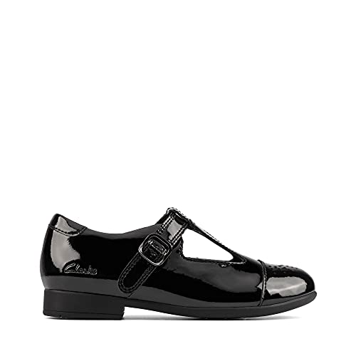 Clarks Scala Spirit Kid Lackschuhe in Schwarz Lack, Schwarz , 2.5 UK Wide Clarks Scala Spirit Kid Lackschuhe in Schwarz Lack, Schwarz , 2.5 UK Wide von Clarks