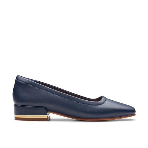 Clarks Seren 30 Court Leder Schuhe in Schwarz, marineblau, 39.5 EU von Clarks