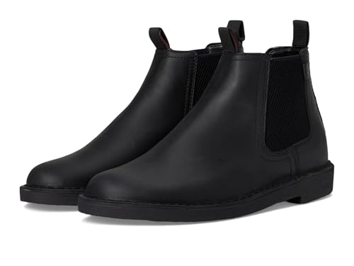 Clarks Shepton Easy Chelsea Boot für Herren, Schwarz Leder, 49.5 EU von Clarks