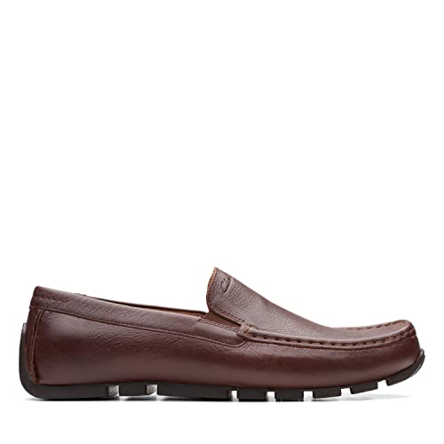 Clarks Slipper Oswick Plain, Glattleder, Braun, Herren EU 10,5/45 von Clarks