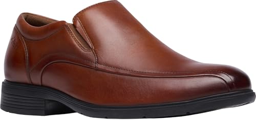 Clarks Steadwell Step Loafer für Herren, Dark Tan Leder, 46 EU von Clarks