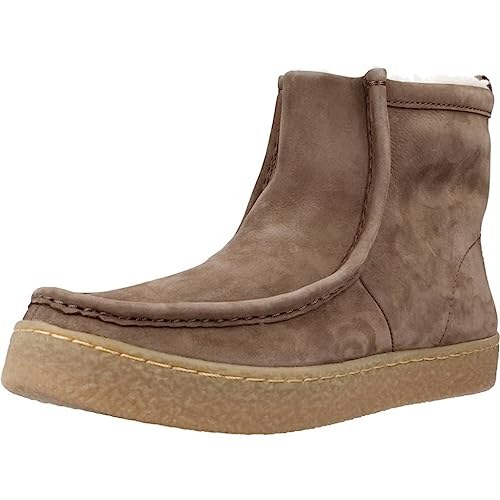 Clarks Stiefelette Barleigh Pull, Rauleder, Beige, Damen EU 6/39,5 von Clarks