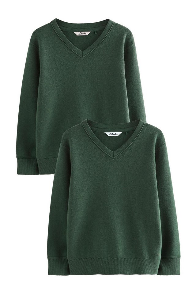 Clarks Strickpullover Clarks Unisex Schul-Pullover im 2er-Pack (2-tlg) von Clarks