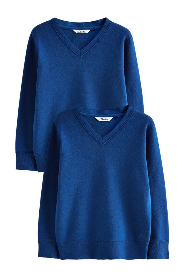 Clarks Strickpullover Clarks Unisex Schul-Pullover im 2er-Pack (2-tlg) von Clarks