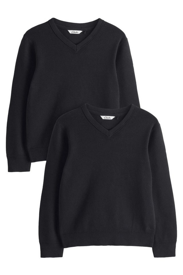Clarks Strickpullover Clarks Unisex Schul-Pullover im 2er-Pack (2-tlg) von Clarks