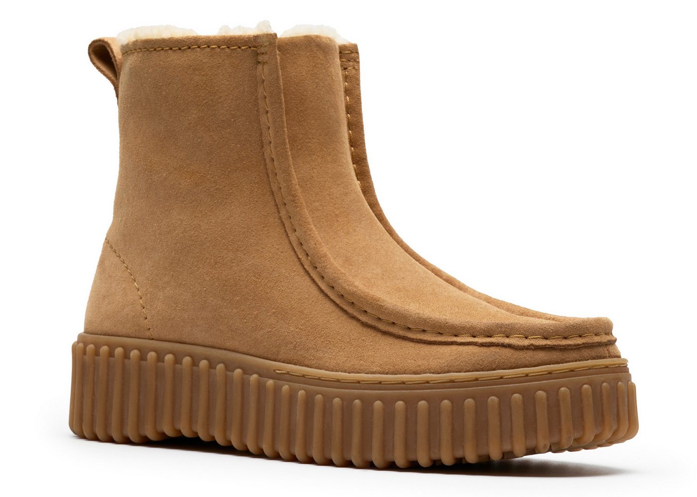 Clarks Torhill Cozy Winterboots Plateauboots mit modischer Ziernaht von Clarks