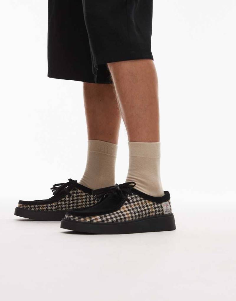 Clarks - Torview - Halbschuhe aus Wildleder mit Schottenkaro-Brown von Clarks