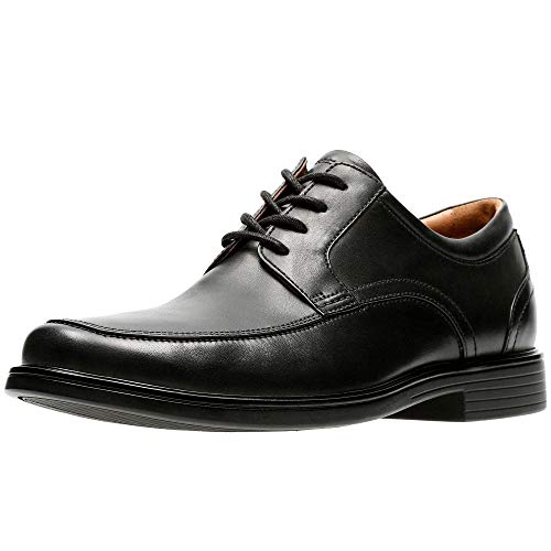 Clarks Herren Un Aldric Park Oxford, Black Leather, 41 EU Weit von Clarks