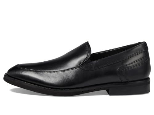 Clarks Un Hugh Step Herren Loafer, Schwarz Leder, 42 EU von Clarks