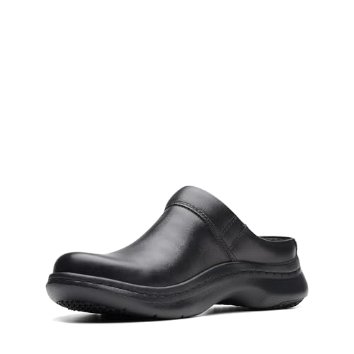 Clarks Uni ClarksPro Clog Sneaker, schwarzes Leder, Größe 44, Black Leat, 0 Women/0 Men Clarks Uni ClarksPro Clog Sneaker, schwarzes Leder, Größe 44, Black Leat, 0 Women/0 Men von Clarks