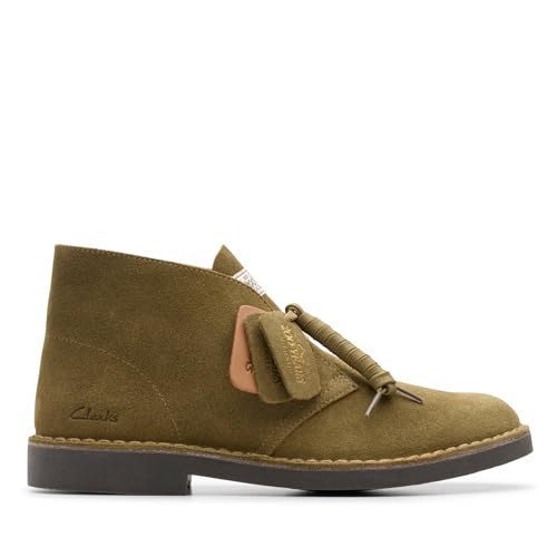 Clarks Unisex Desert Bt Evo Botte Oxford, Daim Vert Olive, 44 EU von Clarks